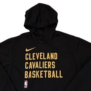 Nike Cleveland Cavaliers Sweatshirt Mens Medium Black Dri Fit Performance Hoodie